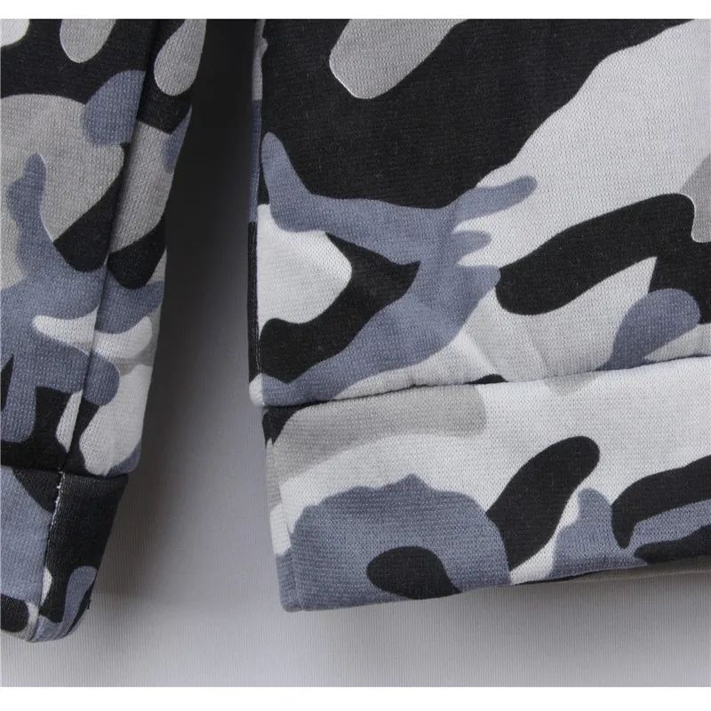 

Aurkrrvn Autumn Winter Women Crop Sweatshirt Camouflage Printed Brushed Hoodies Woman Long Sleeve Streetwear Crop Top Hoody Lady