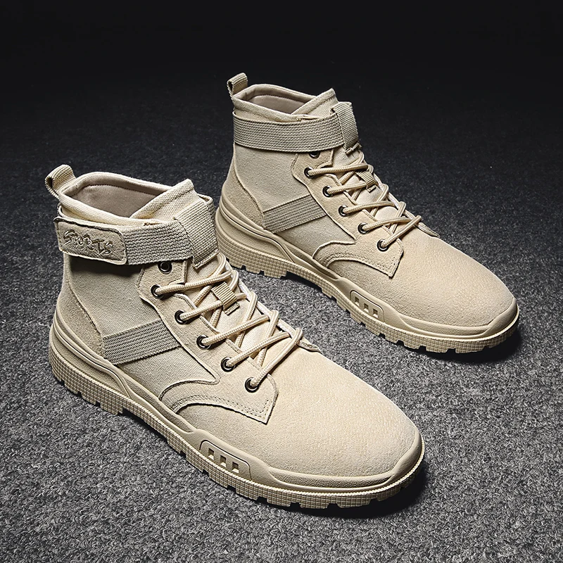 

2020 New high-top Martin boots fashion casual men shoes pigskin rubber soles non-slip waterproof sneakers breathable comfortable