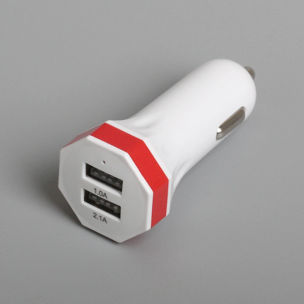 Красочные 5 цветов восьмиугольный стиль дешевые 2 Usb в 300 A + 1A автомобильный