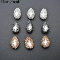 crystal setting natural fresh water pearl star oval nugget flat drop shape spacer loose beads diy jewelry making supplies