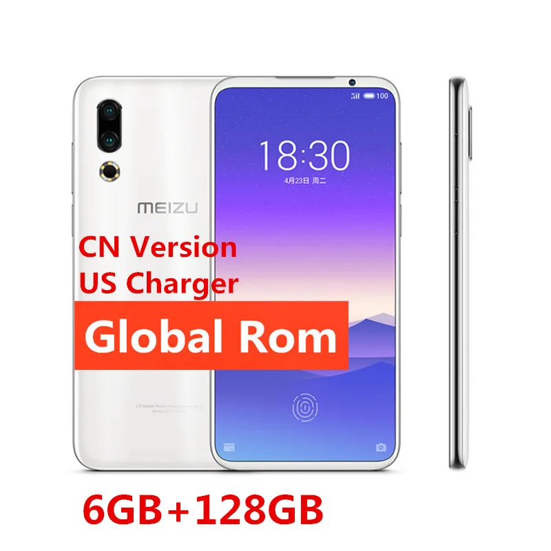 Дополнительная глобальная версия Meizu 16 s 16 s, 6 ГБ, 128 ГБ, 6,15 дюйма, Snapdragon 855, 48 МП, двойная камера AI, фронтальная, 20 МП, 3600 мАч, NFC Смартфон - Цвет: 6GB 128GB White Cn