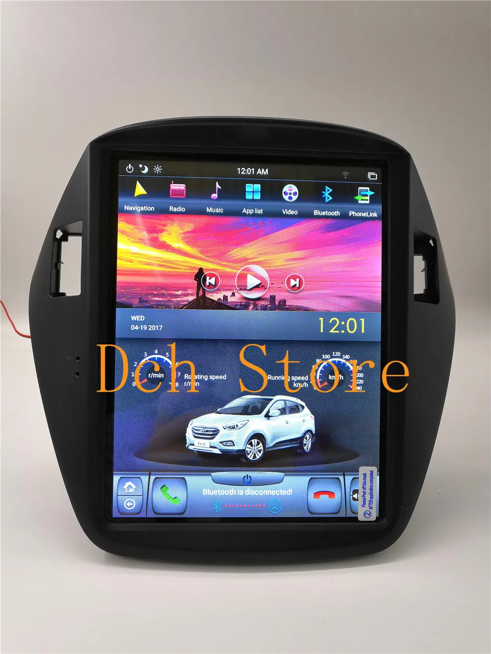 Автомобильный DVD плеер Tesla 10 4 дюйма Android 9 0 GPS для hyundai tucson ix35 2009 2010 2011 2012 2013 2014 2015 PX6