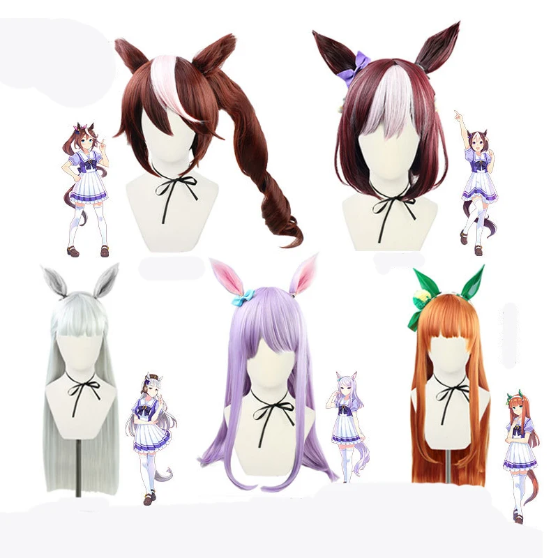 

Аксессуары для косплея Haolloween, многоцветные длинные челки подходят для любого лица, аниме, выступления на сцене