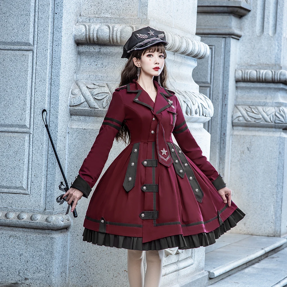 

Melonshow Solid Color Lolita Dress Full Set Custom Made Sweet Gothic Classic Victorian Dresses Soft Girl