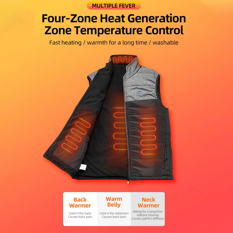 Мужская зимняя куртка ROCKBROS с электроподогревом и USB-портом |