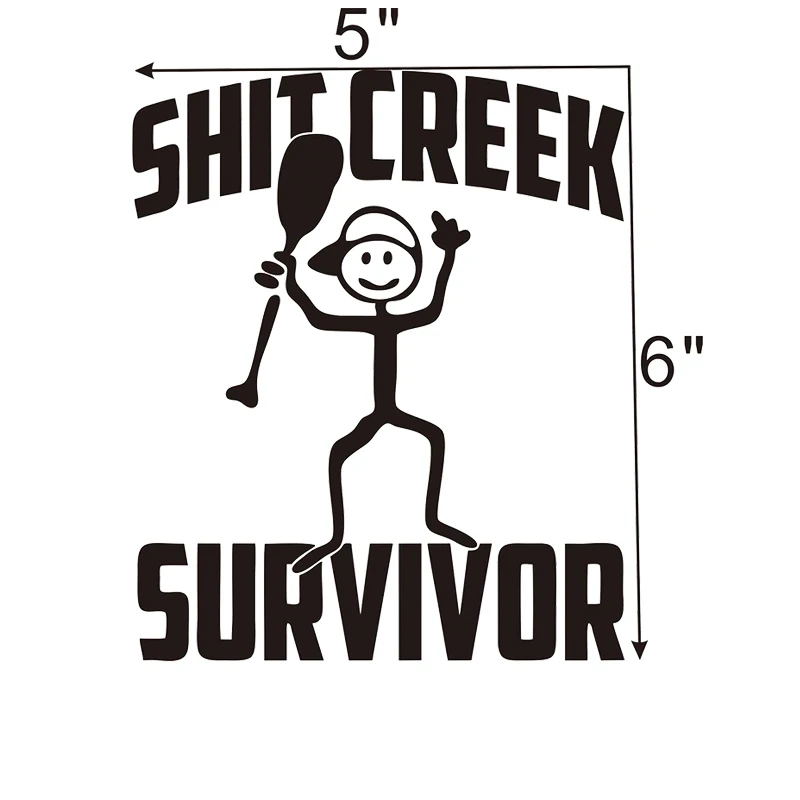 

Survivor Car Sticker Funny Camping decal sticker Bumper Car Truck Window Laptop Unique Car Stylings