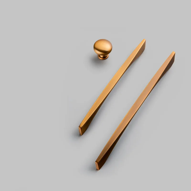 Желтая бронзовая ручка для кухонного шкафа из цинкового сплава|Ручки шкафа| |