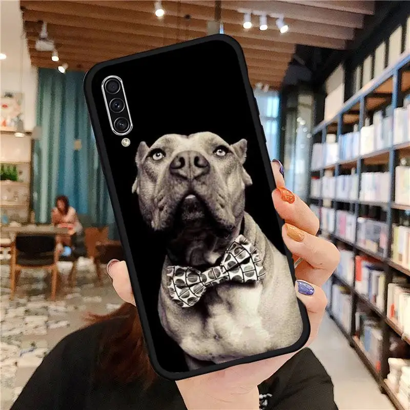

Pit Bull Lovely Pet Dog Pitbull Phone Case For Samsung galaxy A S note 10 7 9 20 30 31 40 50 51 71 21 s ultra
