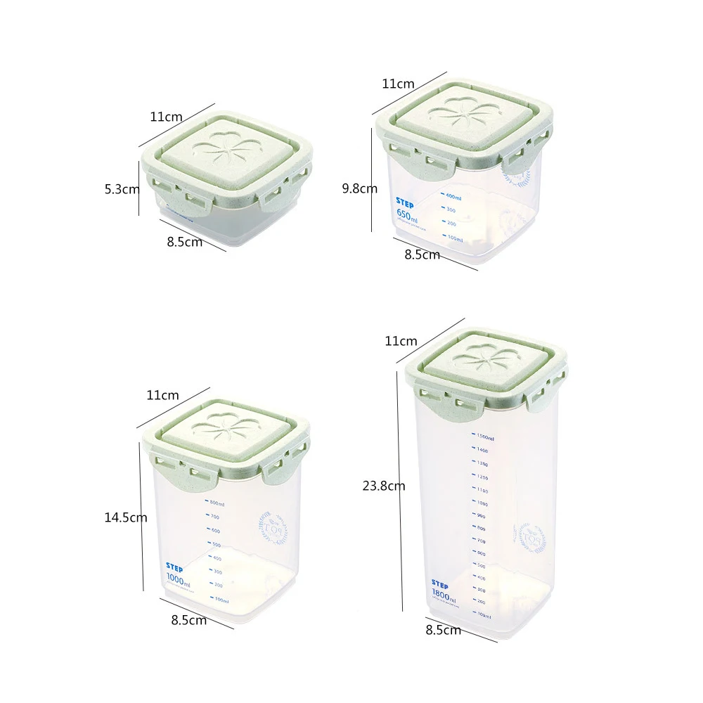 Коробка для хранения пищевых зерновых кухонные аксессуары Градуированный