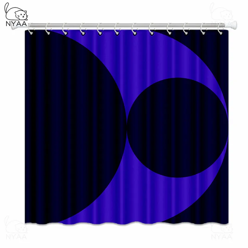 

Fabric Shower Curtain Geometric Black White Geometry Elefant Bathroom Shower Curtains with Hooks Frabic Bath Bathroom Curtains