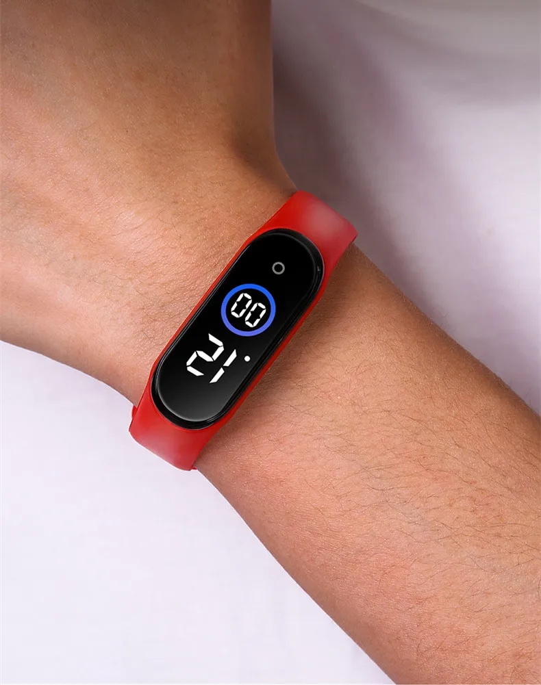 

Silicone Kids Watches for Boys Girls Students Digital Children's Watch Square LED Electronic Sport Waterproof Wristwatch Relogio