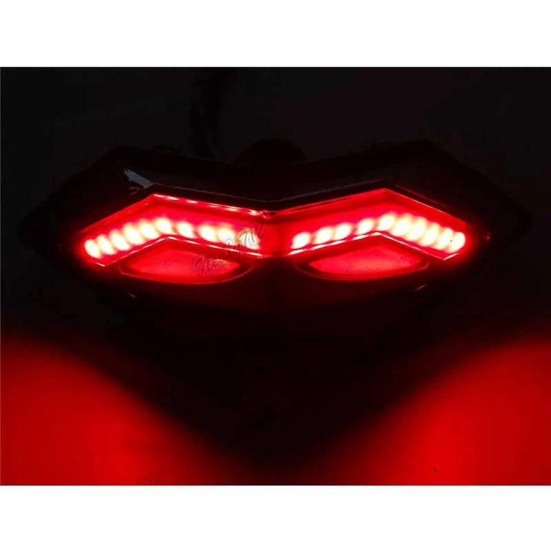 Red Light Waase для Kawasaki Ninja 250 300 EX300 2013 задний светильник задний стоп-сигналы поворота Интегрированный Светодиодный светильник - Цвет: Red Light