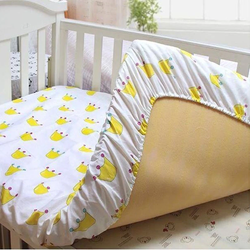 Постельное белье для детской кроватки симпатичное хлопковое эластичное