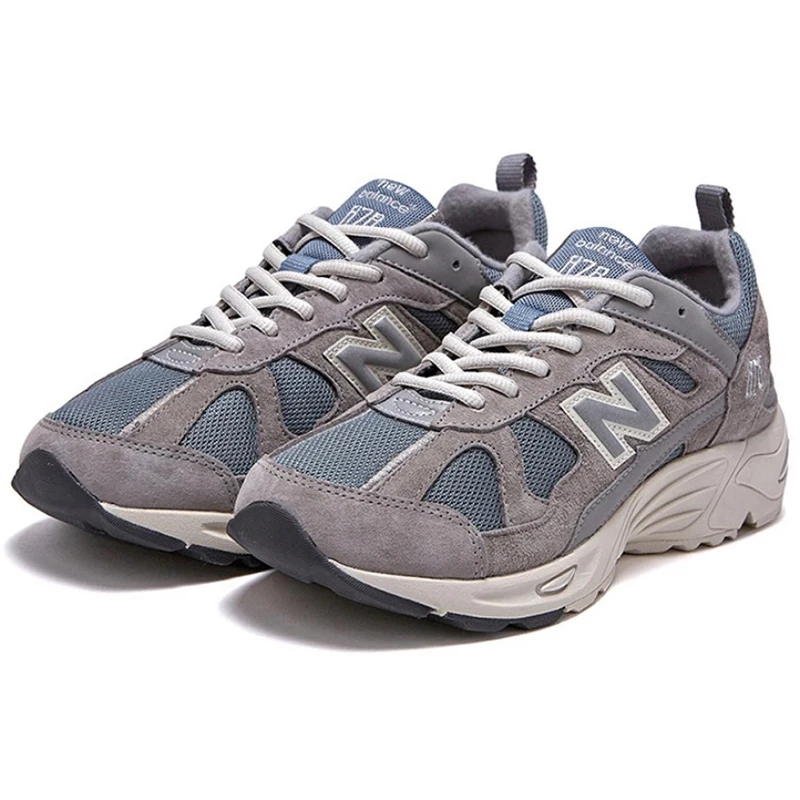 

New Balance Suede Non-Slip Walking Shoes for Men and Women, Unisex, Durable and Lightweight Sneakers, Size 36-44, 878, NB878