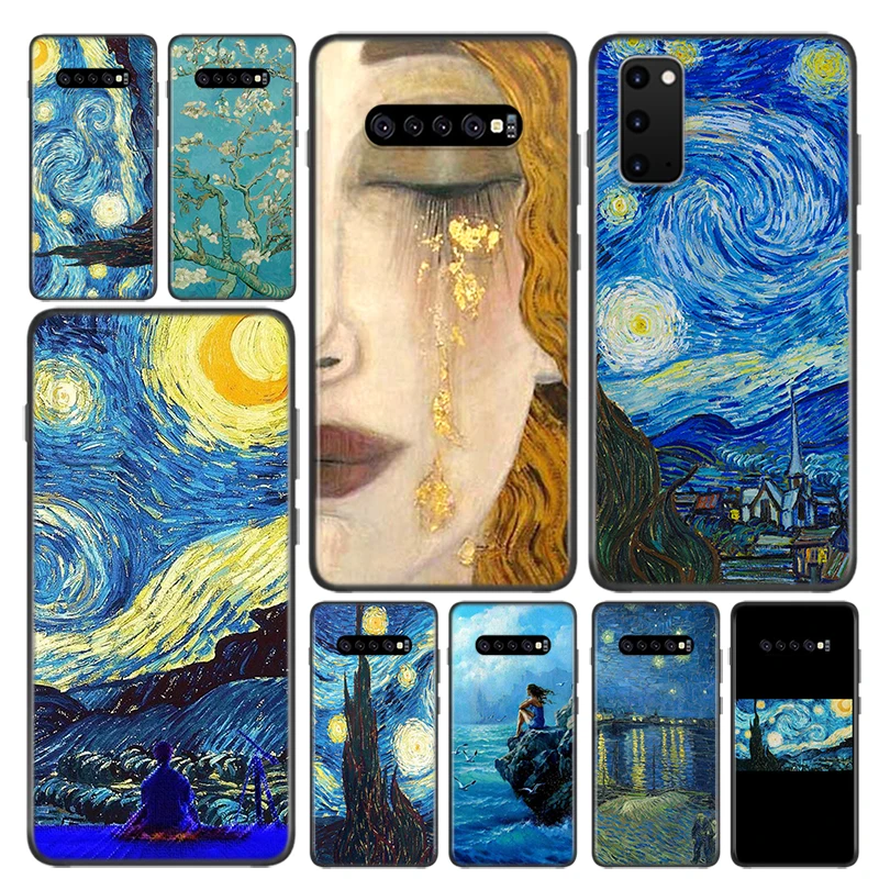 

Starry Night Van Gogh For Samsung Galaxy S21 S20 FE Ultra S10 S10E Lite 5G S9 S8 S7 S6 Edge Plus Phone Case