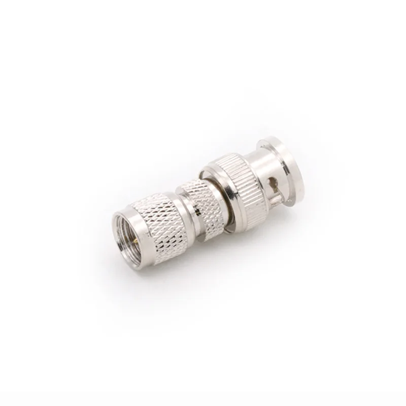 

10pcs Mini UHF Male to BNC Male Straight Adapter High Quality Copper BNC Male to Mini UHF RF Converter R Connector
