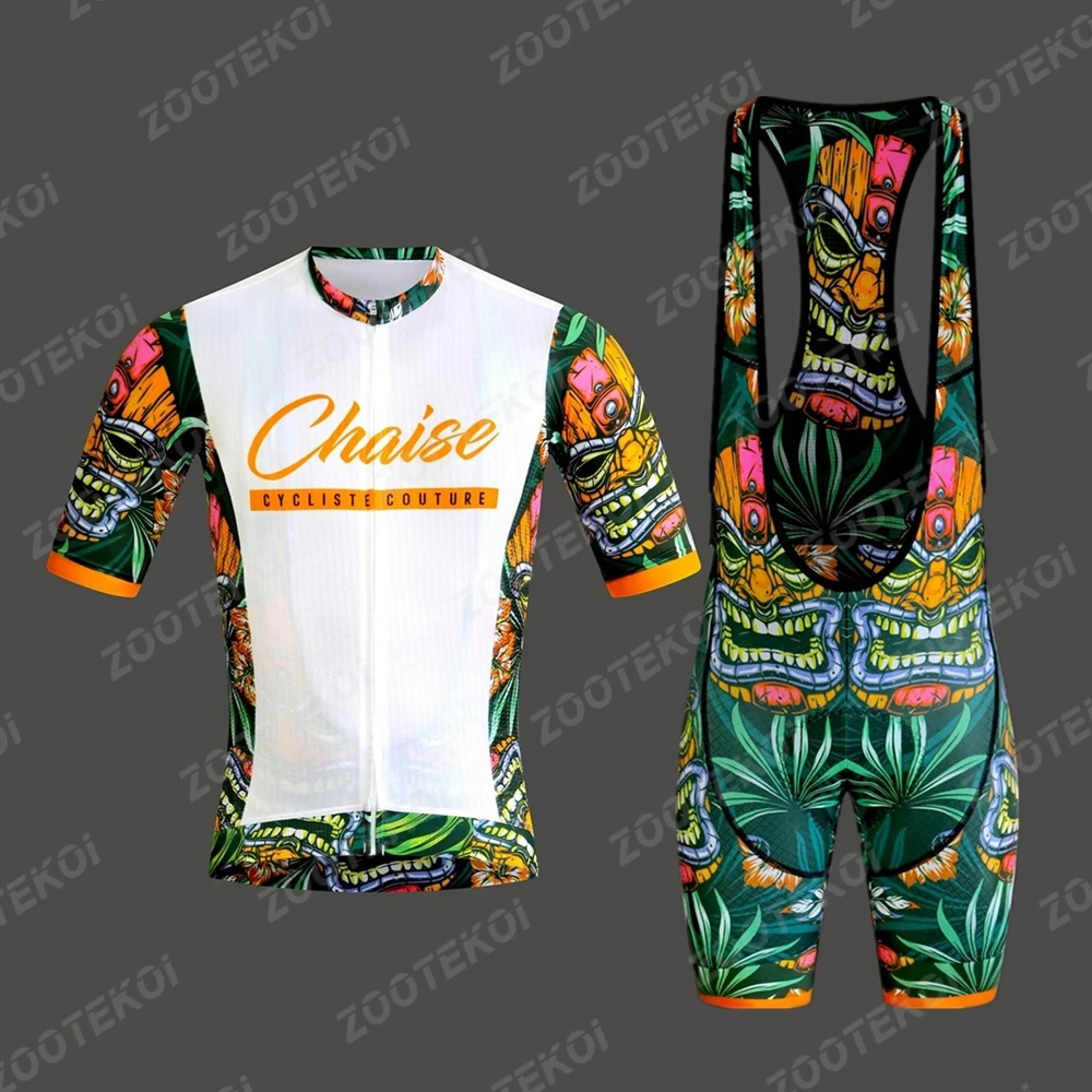 

Chaise Men Cycling Jersey Set Summer Team 9D gel pad Bib Gel Sets Outdoor Sportswear Ropa Maillot Ciclismo Bicycle Clothing