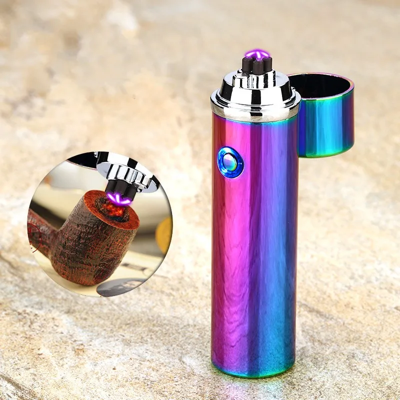 Электрическая зажигалка с двойным импульсом USB для табака и труб Бездымная