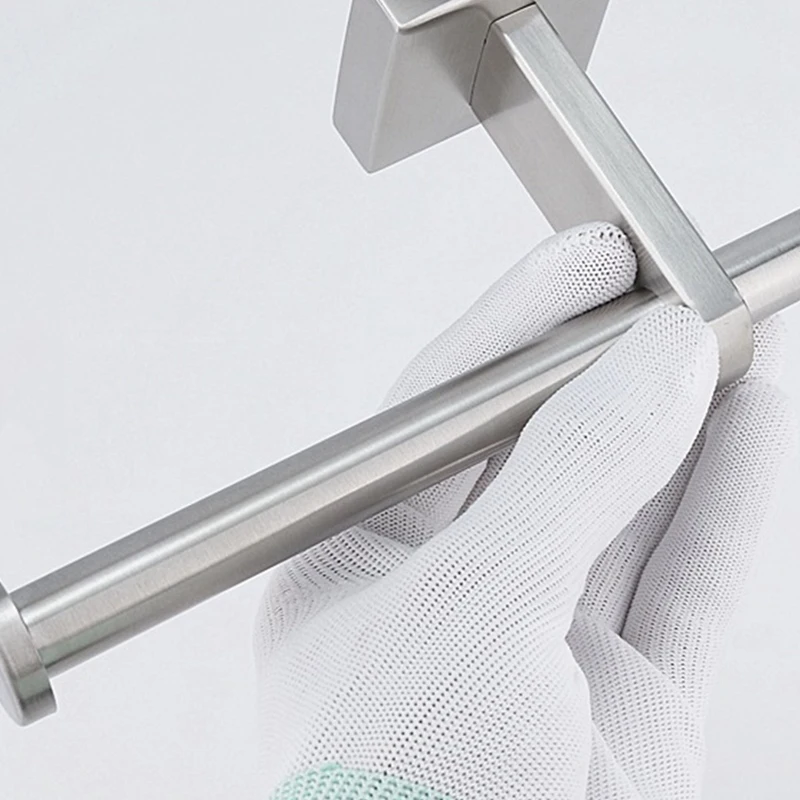 

Stainless Steel Toilet Roll Holder Double Ring Toilet Paper Holder Wall Mounted Bathroom Toilet Paper Shelf