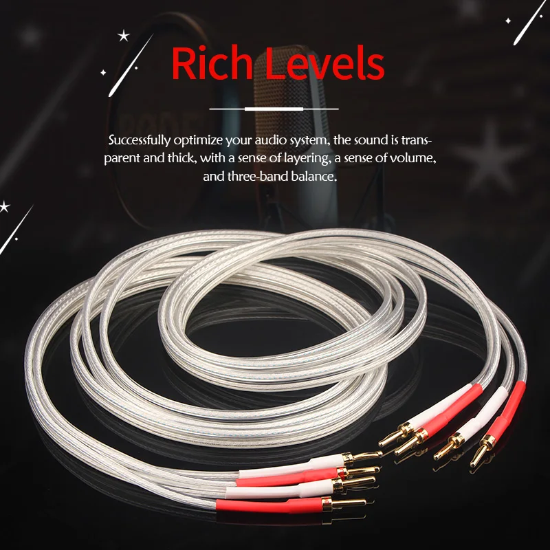 XangsanSP 8525 OCC посеребренный Hi Fi кабель для динамика высокопроизводительный
