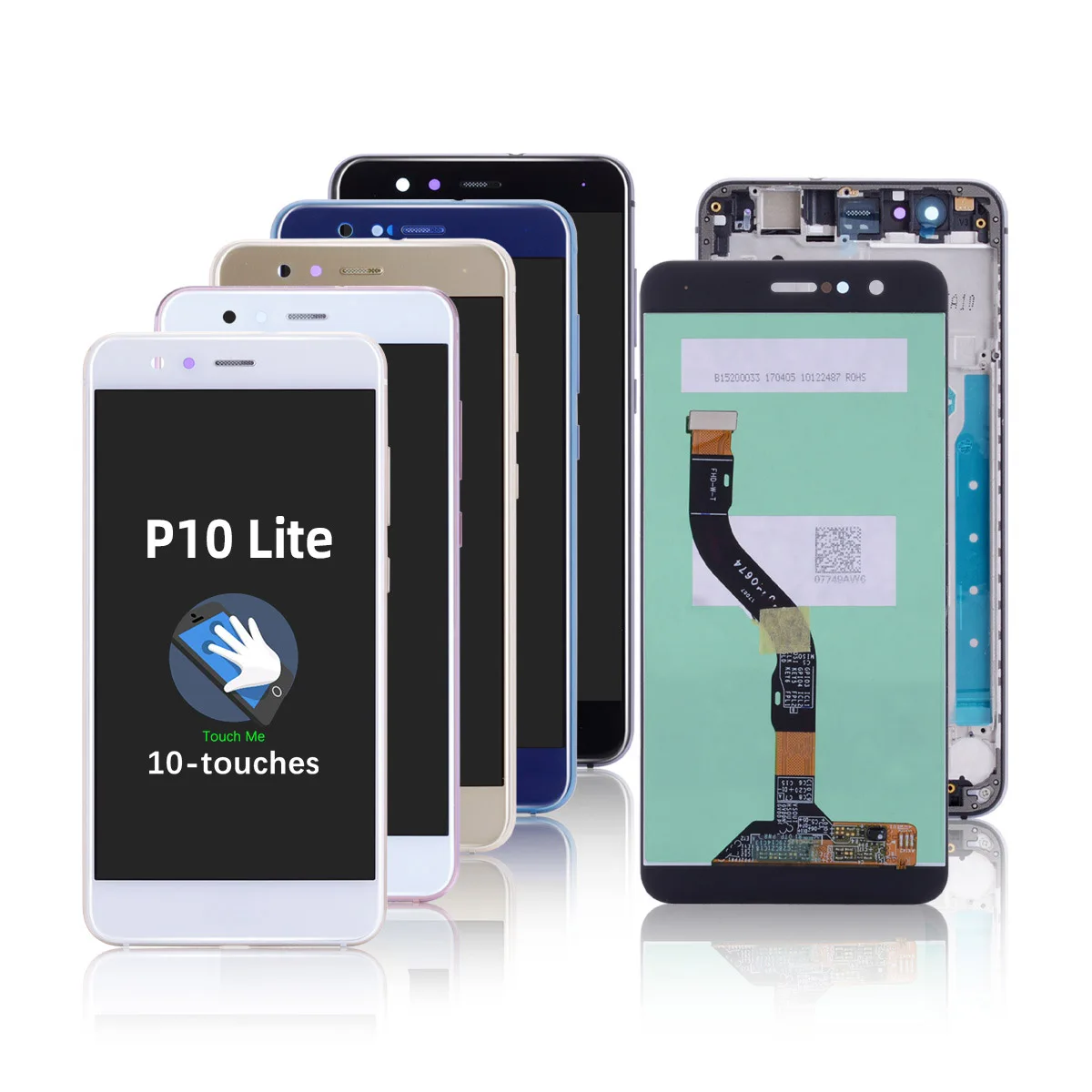 ЖК-дисплей с рамкой для HUAWEI P10 Lite светодиодный экран 5 2 дюйма WAS-LX1 WAS-LX1A WAS-LX2 WAS-LX3 |