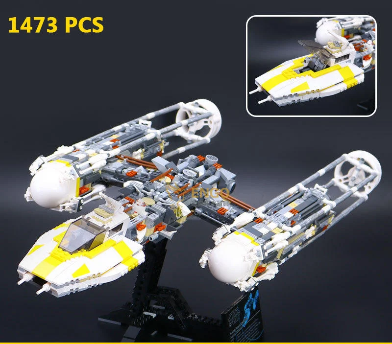 

Конструктор Y-wing из 05040 блоков, совместимый с 10143 звёздными войнами, 1473 деталей, модель детских игрушек, подарок на день рождения