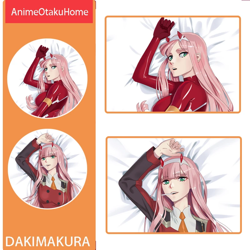 

Наволочка для подушки с изображением аниме дорогой в FRANXX Zero Two Sexy Lovely Girl, обнимающая подушка, чехол для постельных принадлежностей