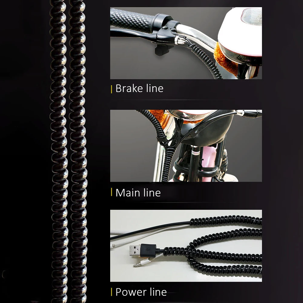 1/2 шт. спиральный органайзер для намотки проводов из ТПУ Ninebot Dualtron Kugoo Zero 8 10 Xiaomi M365