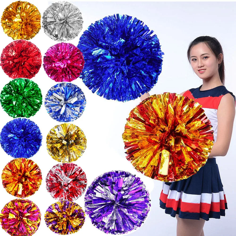 28 см игра Pom Poms двойное отверстие ручка Чирлидинг аплодисменты мяч спортивные