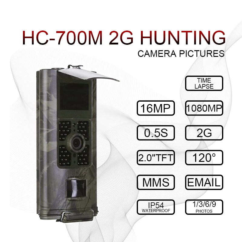 700m HC300M HC700G HC801LTE 4G охотничья камера 16MP 1080P SMTP SMS инфракрасная камера s IR Wild Game Trail камера s фото ловушка - Цвет: 700m