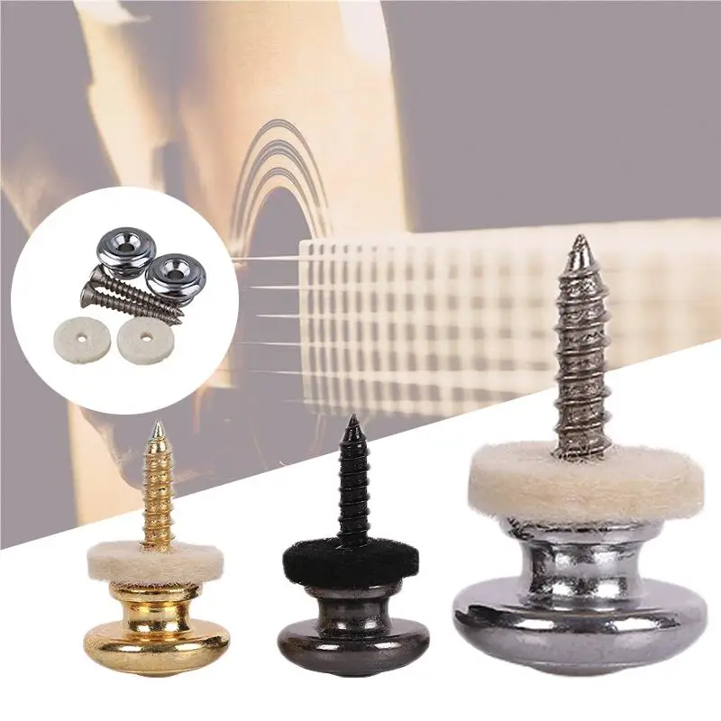 Гитарные бас ремни кнопка блокировки металла анти выключения легко установить