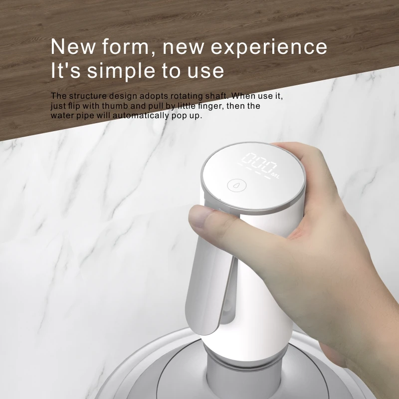 Электрический водяной насос Xiaomi складной диспенсер с ЖК-дисплеем и кнопкой USB