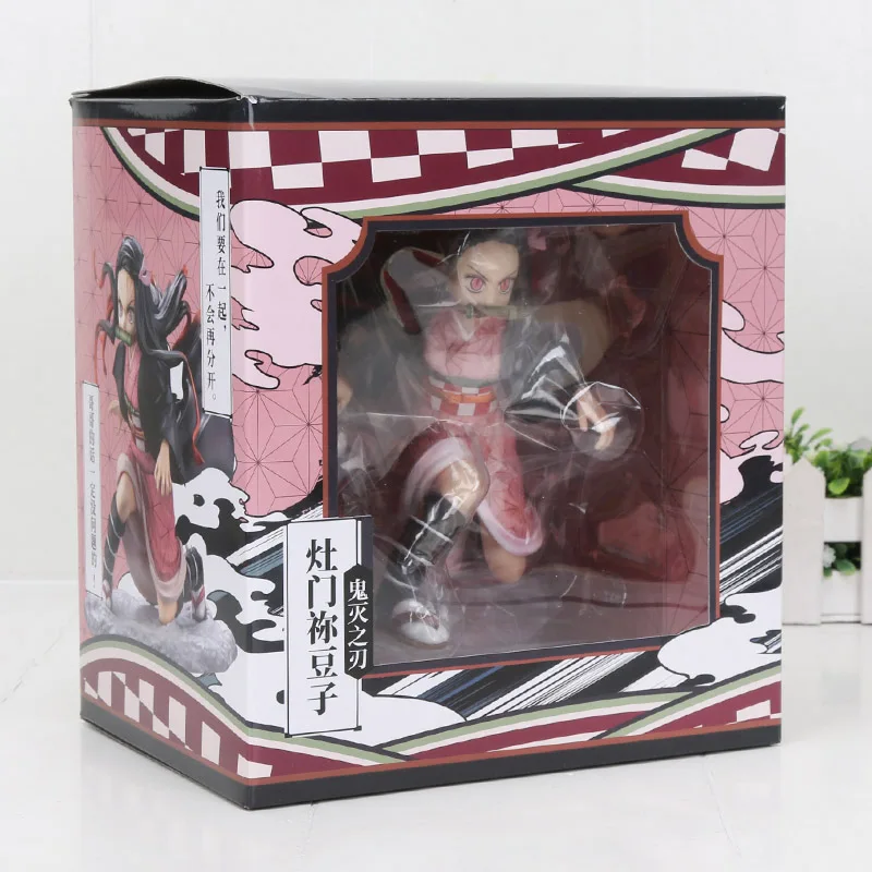 13 in box 16 см Kamado Tanjirou Kamado Nezuko Фигурка Игрушка Аниме демон убийца Kimetsu no Yaiba ПВХ фигурка модель игрушки - Цвет: 13 in box