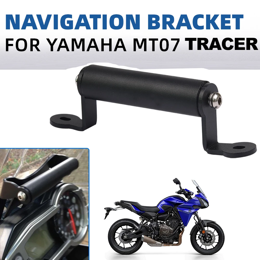 

For YAMAHA MT07 MT-07 Tracer 2016 2017 Motorcycle Mobile Phone USB Navigation Bracket GPS Plate Handlebar Mount Crossbar Support