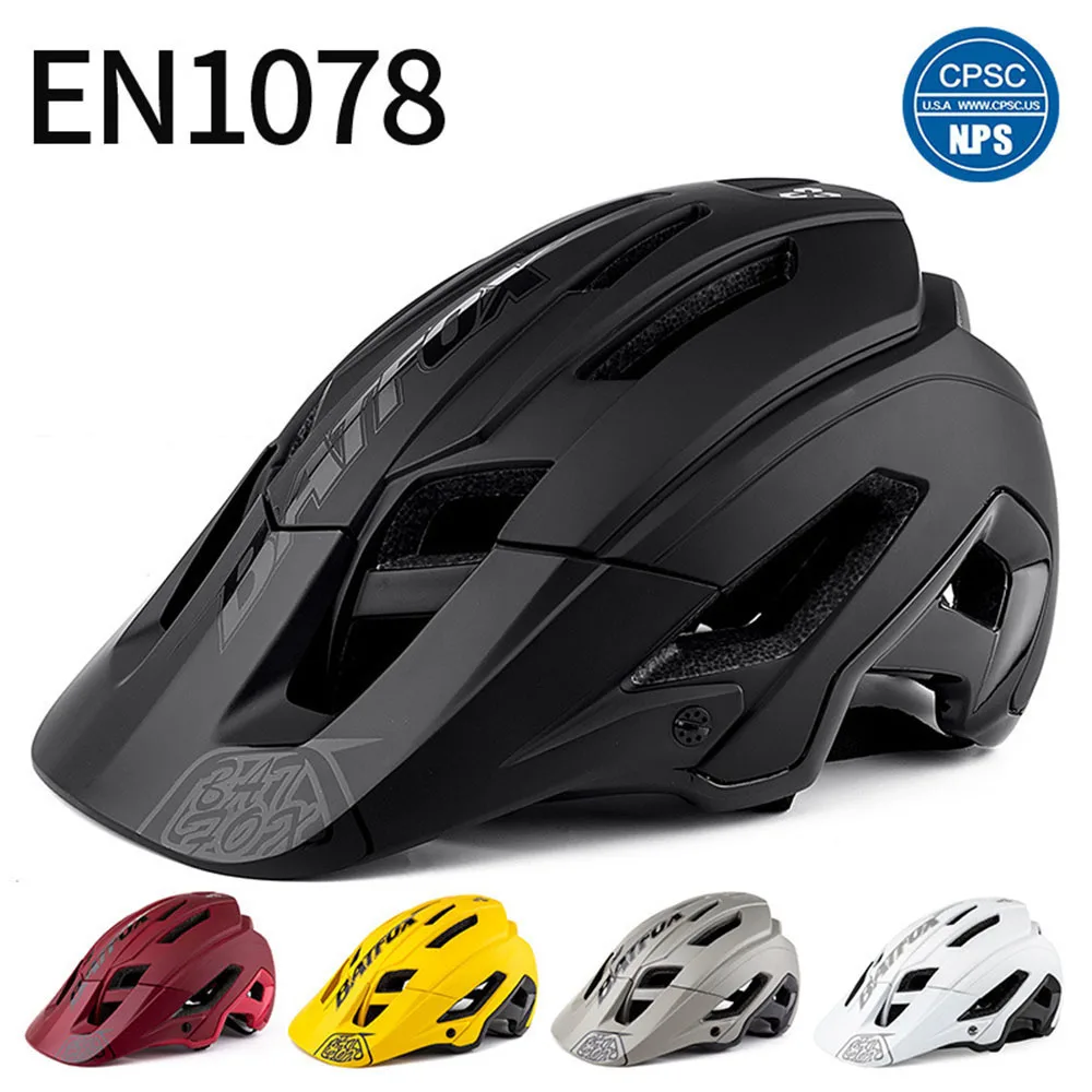 

BATFOX Bike Helmet Overall Molded Mountain Road Helmet Ultralight Bicycle Cycling Helmet BAT FOX DH AM Casco Ciclismo Bicicleta
