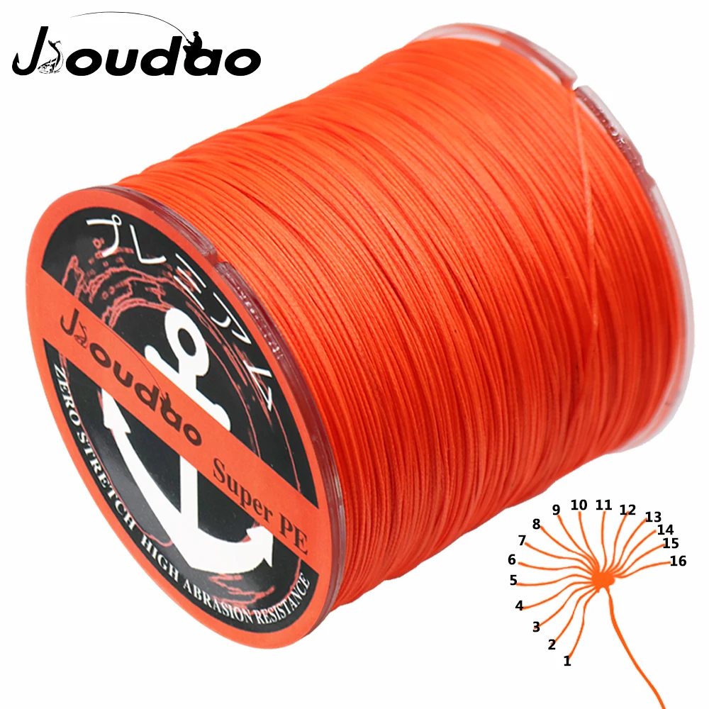 Jioudao 16 нитей 300 м плетеная PE леска супер прочная 55LB 280LB леска|Рыболовные лески| |