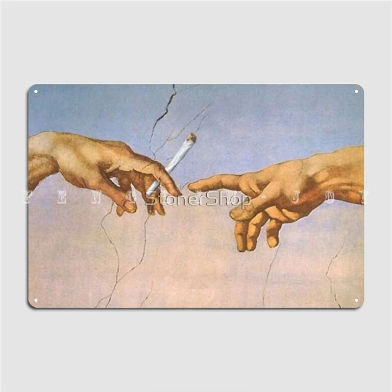 

Металлический плакат с изображением Джо руки, клуба, дома, фрески, создайте фотографию, плакат с надписью