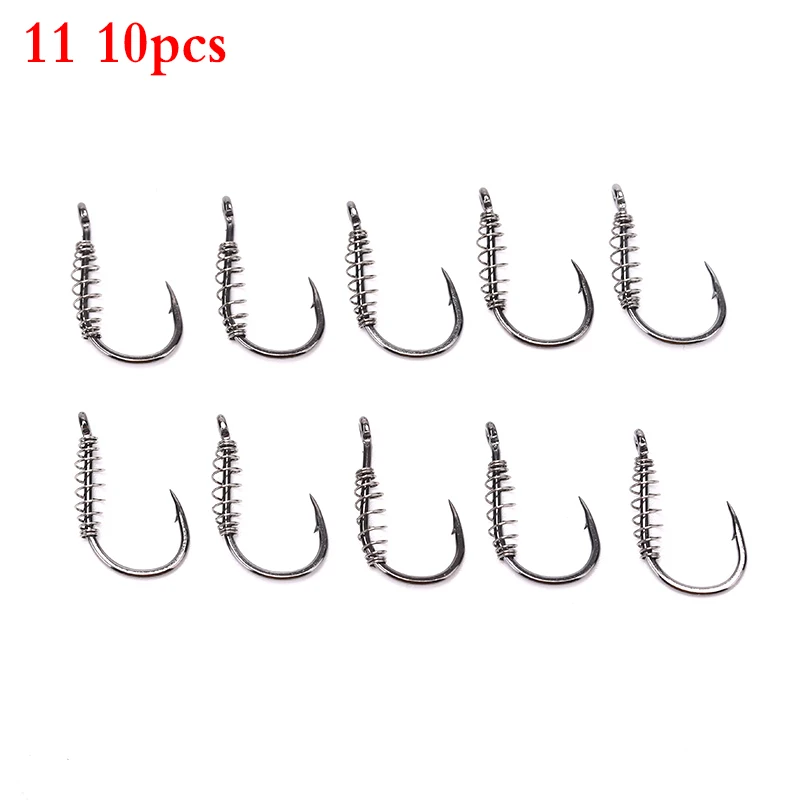 10 шт./лот пружинный крючок из высокоуглеродистой стали поворотный с зазубриной