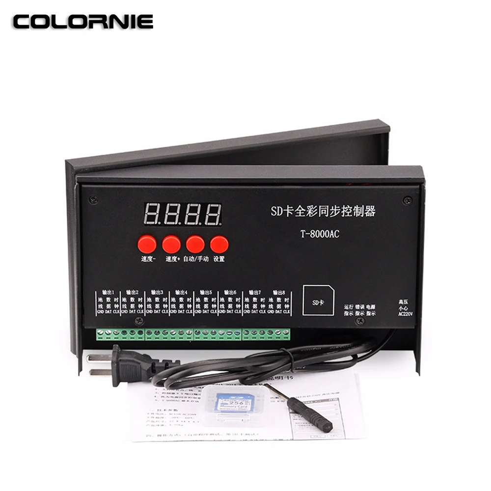 Контроллер пикселей SD карты RGB светодиодный контроллер WS2801 WS2811 SK6812 WS2812B LPD6803