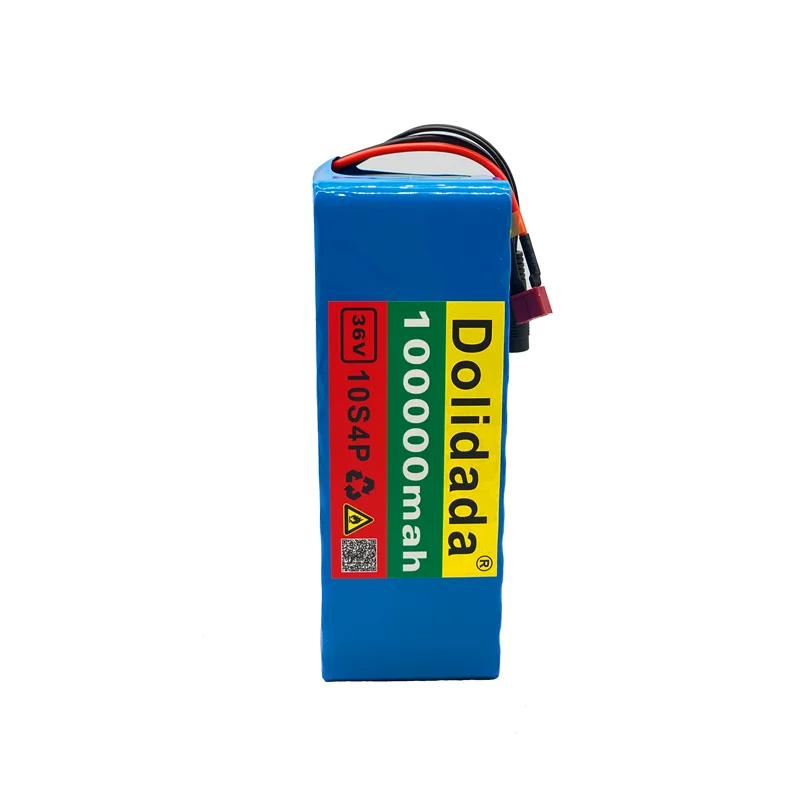 

2021 Original 36V battery 10S4P 100Ah battery pack 1000W high power battery 42V 100000mAh Ebike electric bike BMS+42V2A Charger