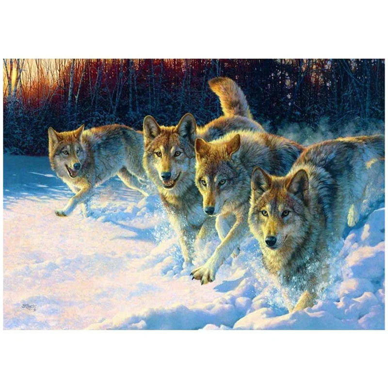 

Алмазная живопись, полный набор, алмазная живопись «сделай сам» по номерам, алмазная вышивка «волк» стразы, вышивка крестиком, украшение дл...