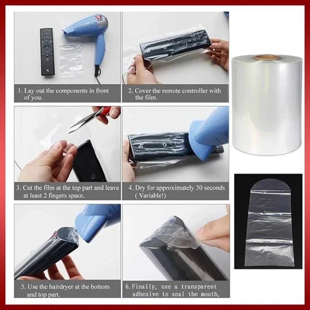 Одноразовая универсальная пластиковая пленка термоусадочная Толстая рулонная