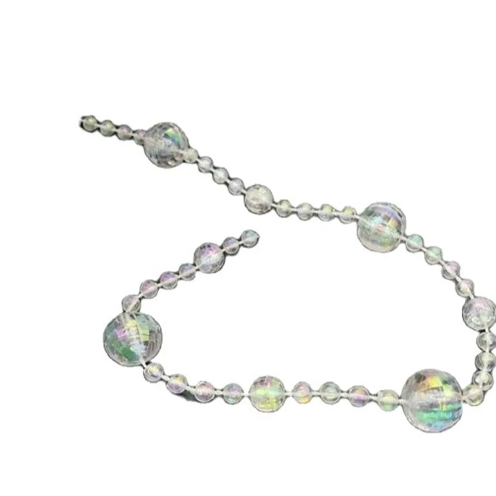 1 м последние кружевные Хрустальные Бусины блестящая ткань белая отделка из