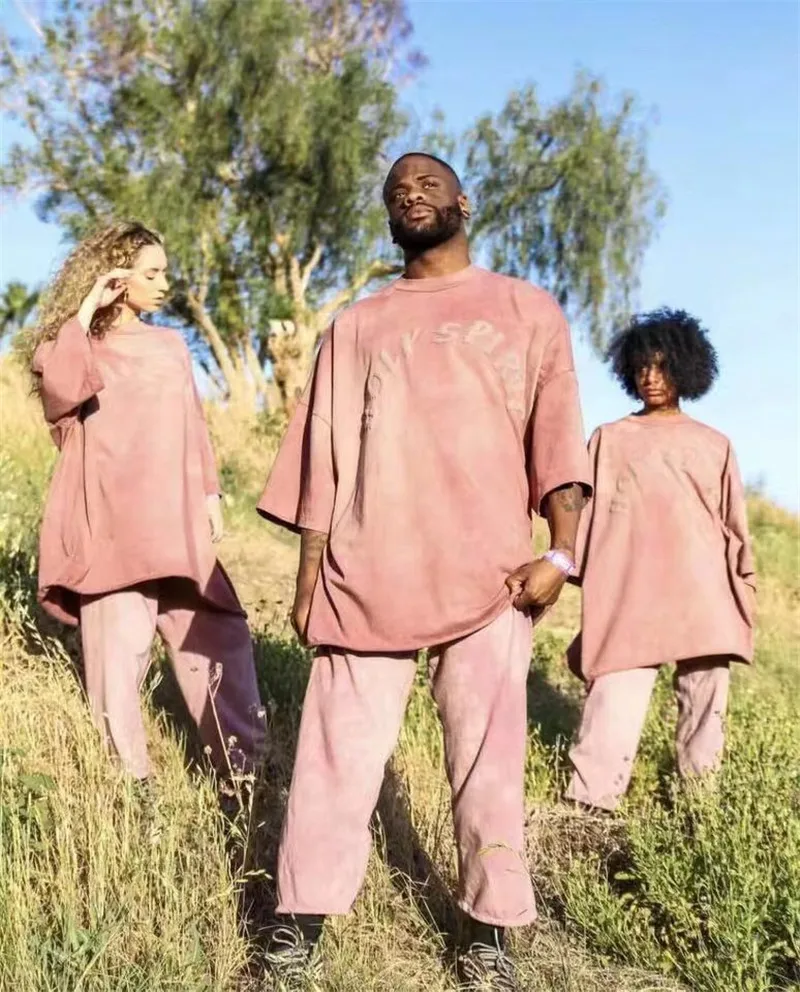 Kanye West/спортивные штаны уличная одежда с эффектом потертости, штаны для бега на шнуровке, штаны CPFM