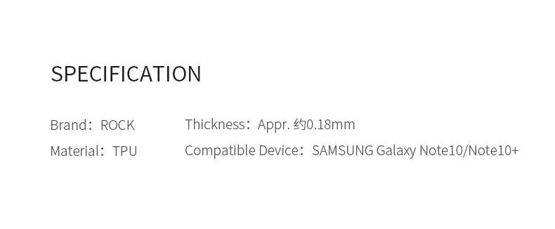 Для samsung Note 10 Plus защита экрана ROCK 0,18 мм полное покрытие 3D изогнутая мягкая Гидрогелевая пленка для samsung Galaxy Note 10