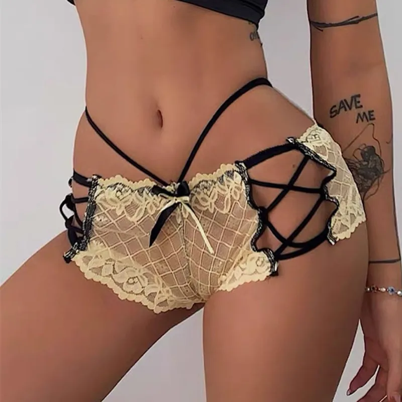 

Новинка, кружевные женские трусики, прозрачное ажурное нижнее белье, женское соблазнительное сексуальное нижнее белье, трусы, 9 цветов
