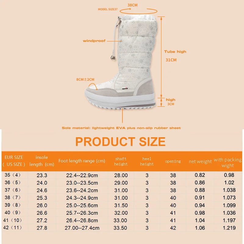 Женские лыжные ботинки зимние теплые Непродуваемые на толстой плюшевой