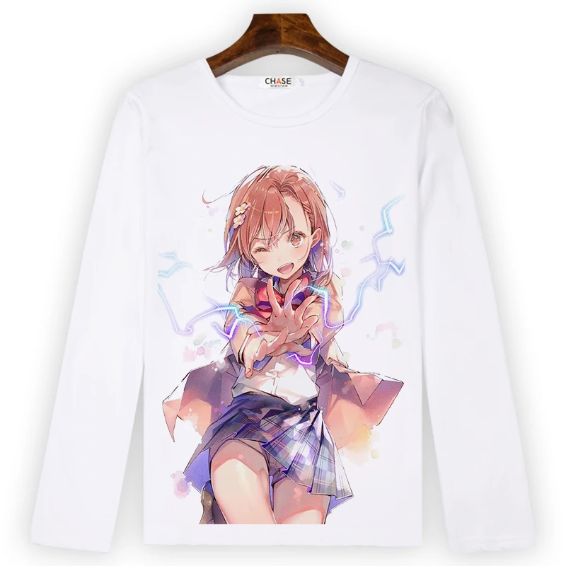 Определенная футболка для косплея с изображением научного пистолета Мисаки