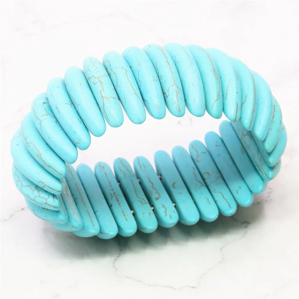Синий камень Calaite бирюзой 29x5 мм бусины модный чехол типа сделай сам браслеты для
