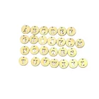 Индивидуальные серьги-подвески, 15 х2 мм, 26 Английских Букв в латунном цвете, лазерная резка, подвеска для ожерелья, для самостоятельной сборки